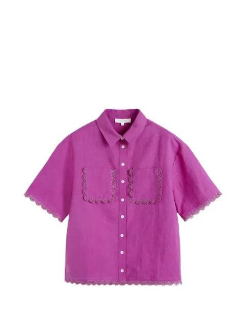 Chinti & Parker scallop-trim shirt Pink TSS2611MAGENTA