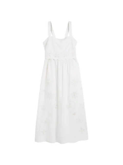 Chinti & Parker broderie midi dress White DSS2607CREAM