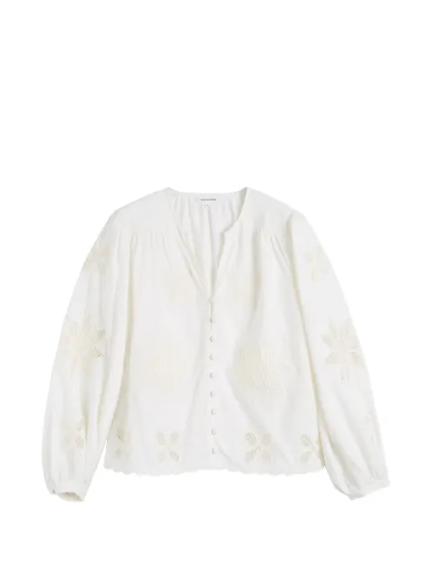 Chinti & Parker broderie shirt White TSS2610CREAM