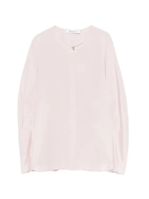 Max Mara Mxpmitico keyhole-detail blouse Pink 2611191018600
