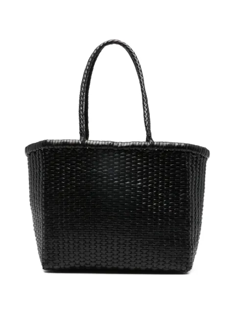DRAGON DIFFUSION small B Weave leather tote bag Black 8804B