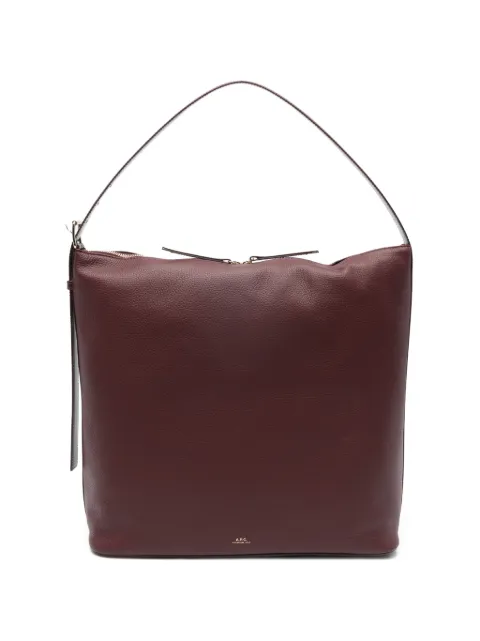 A.P.C. maxi Vera zip shoulder bag Red PXCBLF67029