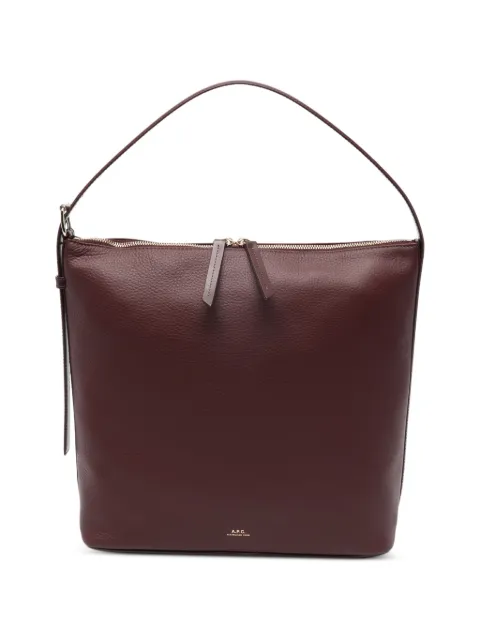 A.P.C. Vera zip shoulder bag Red PXCBLF61902