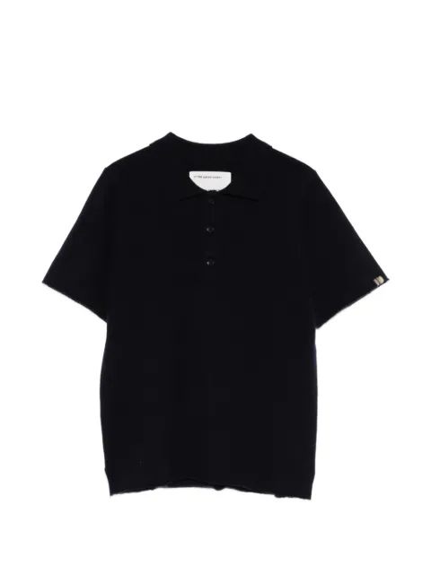 extreme cashmere Salamande polo shirt Blue NO198