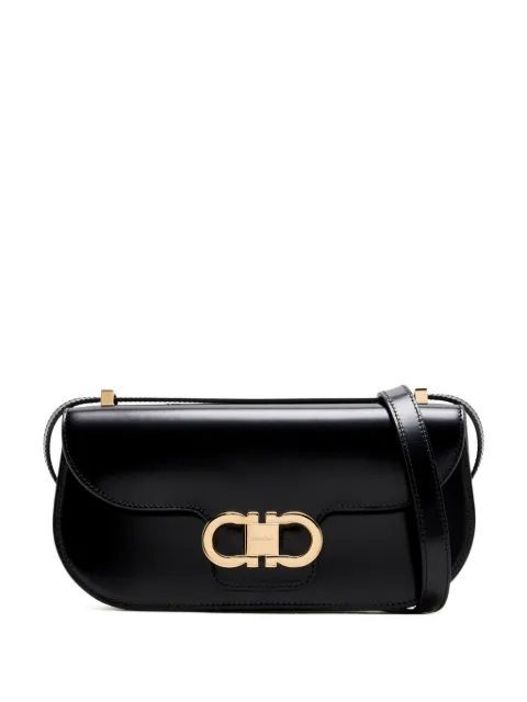 Ferragamo gold-tone logo shoulder bag Black 789550