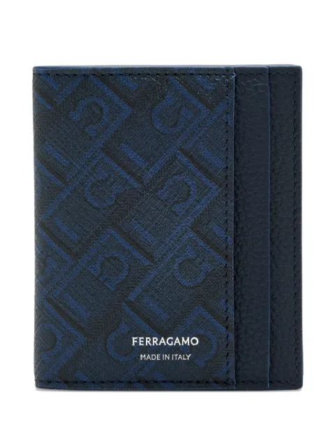 Ferragamo patterned cardholder Blue 661586