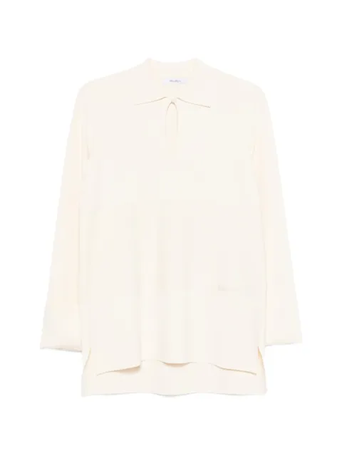 Max Mara long-sleeve polo top Neutrals 2611361018600
