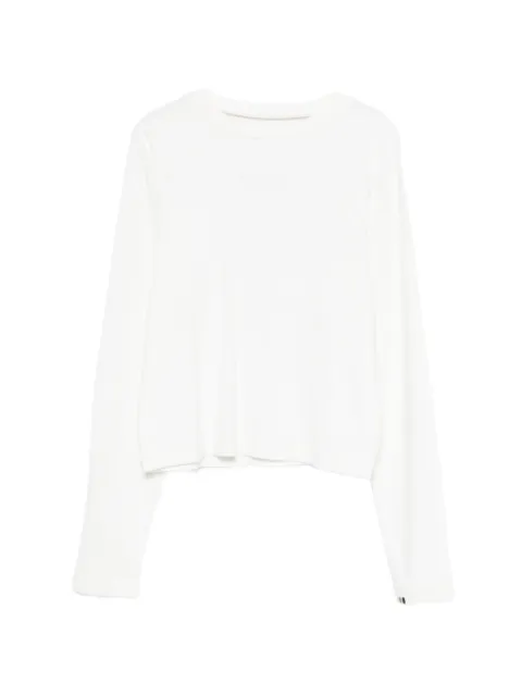 extreme cashmere Lisa long-sleeve T-shirt White NO451
