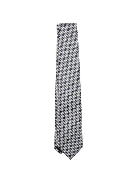 TOM FORD geometric tie White STE001S0227