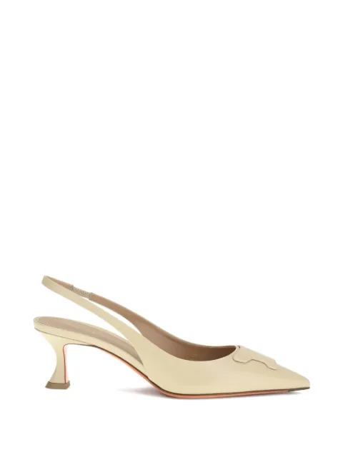 Santoni almond toe taylor pumps Neutrals WDIS72099HA2NWLN