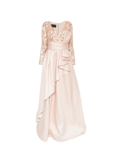 THE COUTURE CLUB sequin-embellished ruffled maxi dress Pink 1G1G2SAT0P225