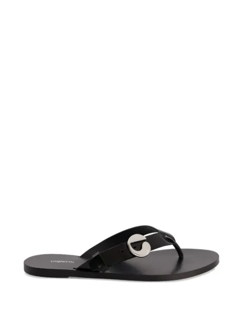 Coperni C Logo flip-flop sandals Black COPSH96F6045098
