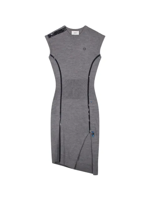 Coperni side-gathering cap-sleeve mini dress Grey COPML202Y3016