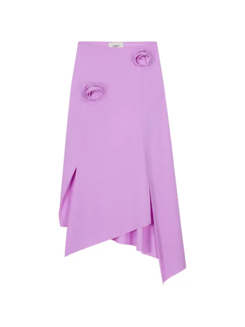 Coperni floral asymmetric mid skirt Purple COPJS30F5021PRP