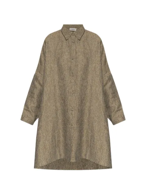 Officine Generale button-fastening linen shirt Neutrals S26WSHI004PRE