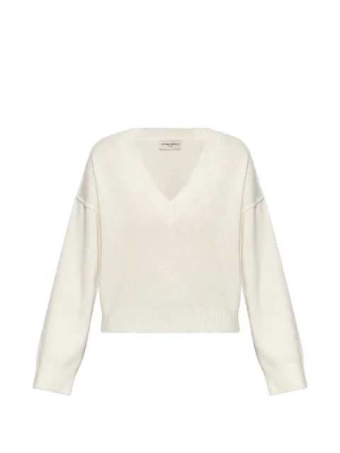 Officine Generale Misty V-neck sweater Neutrals S26WKNT305PRE