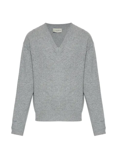 Officine Generale Manu V-neck knitwear Grey S26MKNT300PRE
