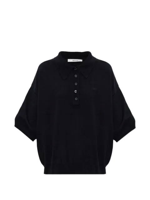 Gestuz Gztalla buttoned polo shirt Black 10910940