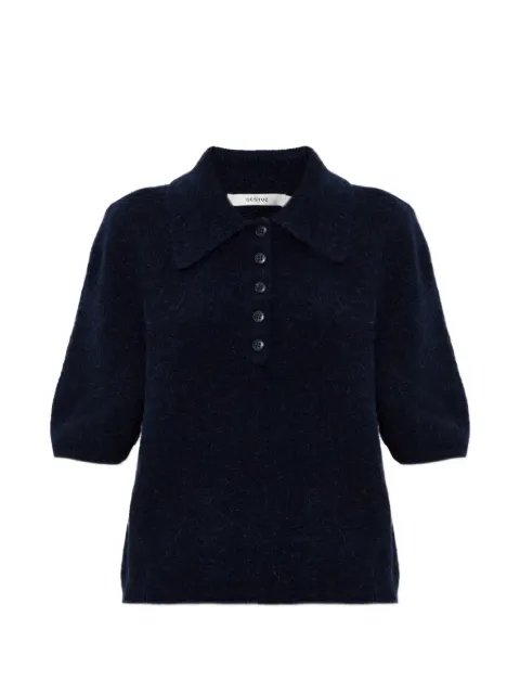 Gestuz Gzalpha button collared polo shirt Blue 10910852