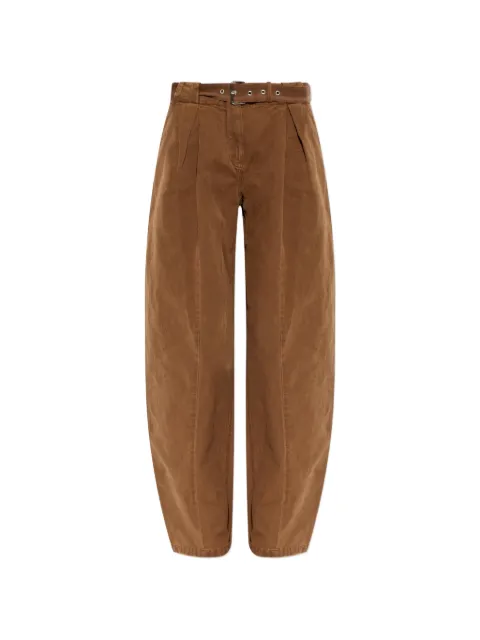 Blumarine pleated belted trousers Brown P622J226A