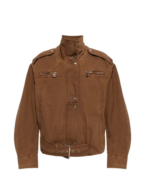 Blumarine zipped belted jacket Brown P622J228A