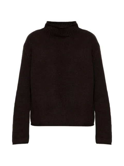 Lisa Yang Nelsy ribbed high-neck sweater Brown 2026073