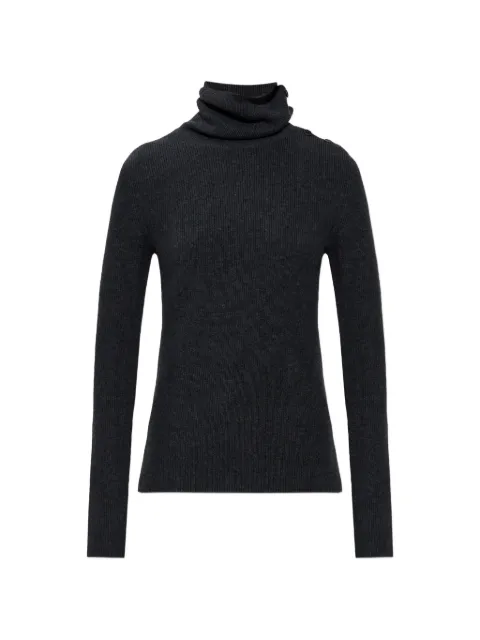 Lisa Yang button roll-neck sweater Grey 2026071