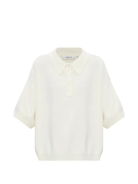 Gestuz Gztalla buttoned polo shirt Neutrals 10910940