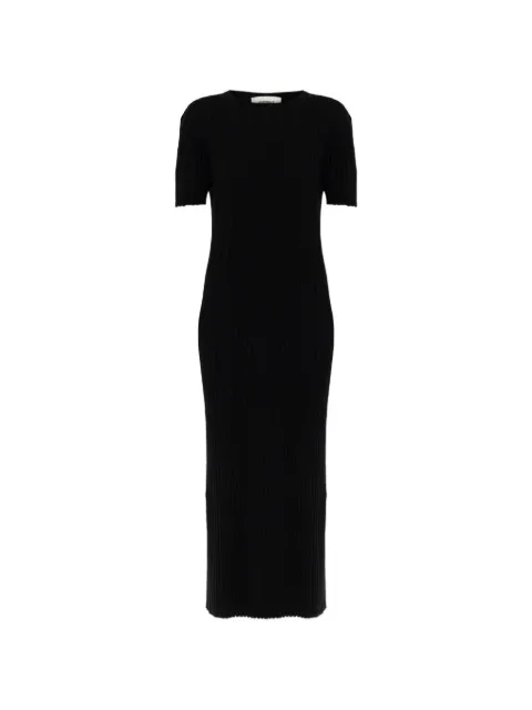 Lisa Yang Isabela ribbed midi dress Black 2026046