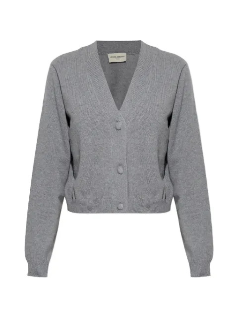 Officine Generale Serena button v-neck cardigan Grey S26WKNT310PRE