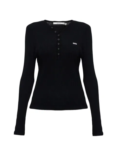 Gestuz buttoned ribbed top Black 10910848