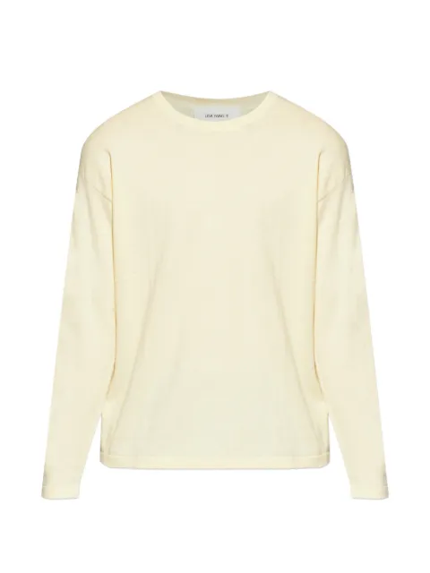 Lisa Yang long-sleeve crew-neck sweater Neutrals 3025305