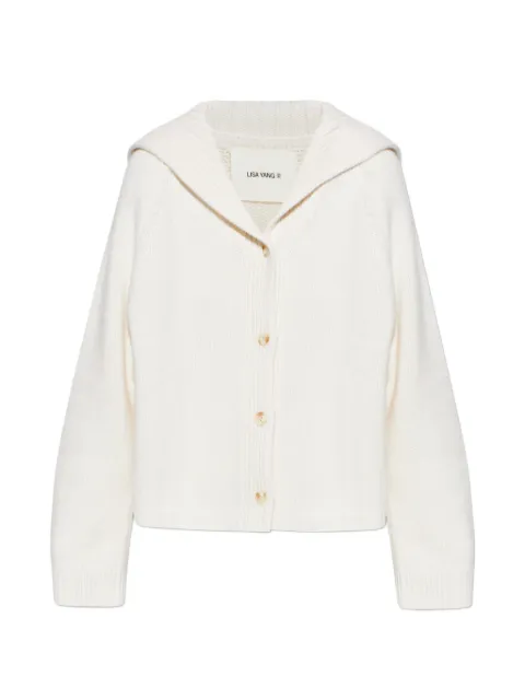 Lisa Yang Mora hooded buttoned cardigan Neutrals 2026004