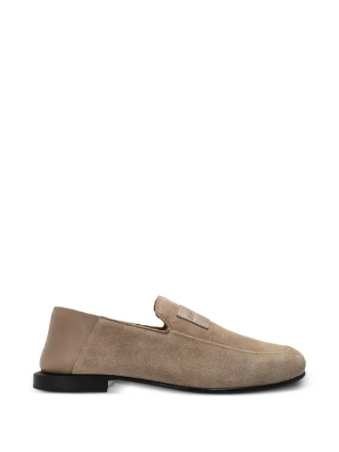 Givenchy logo-patch loafers Neutrals BH203DH1XE
