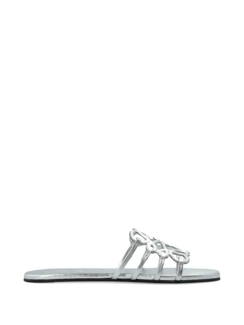 LOEWE cut-out detail sandals Silver LPEA465X08