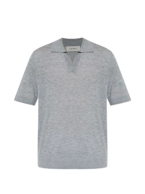 Lisa Yang V-neck polo-collar T-shirt Grey 3025308