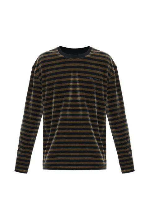 SAMSOE SAMSOE striped long-sleeved T-shirt Brown M25400061