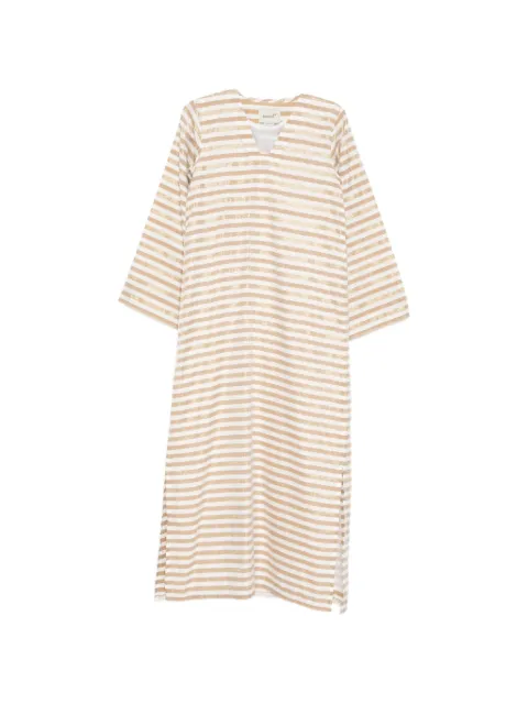 Bambah striped maxi dress Gold BMRM2619