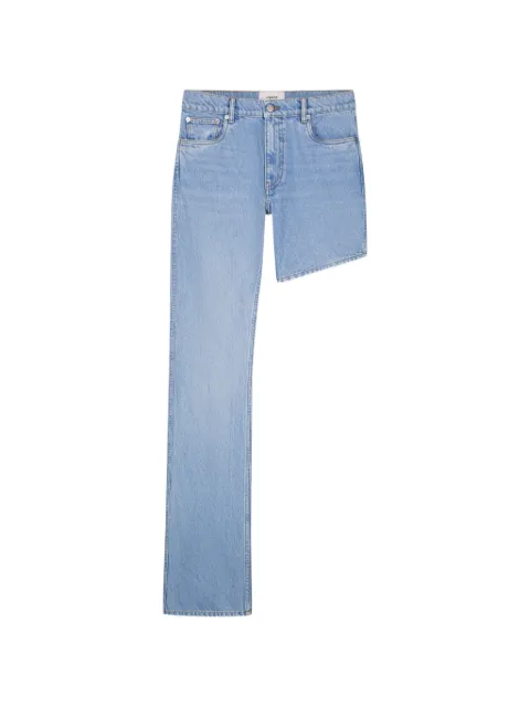 Coperni One-leg Boyfriend asymmetric jeans Blue COPP174F2054BL