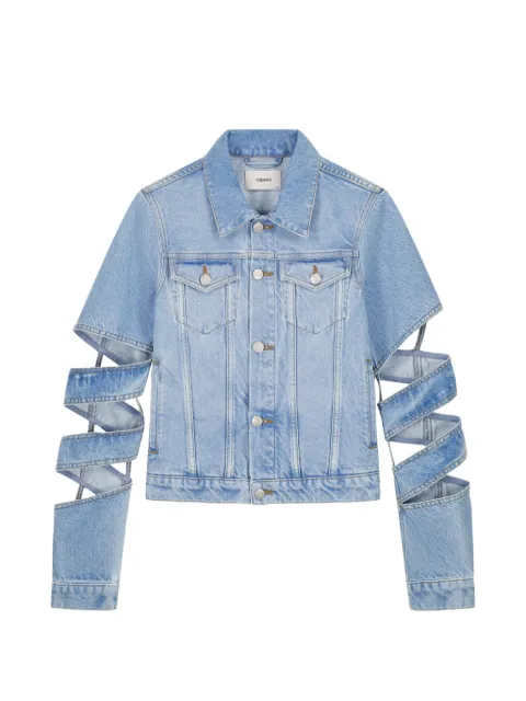 Coperni spiral denim jacket Blue COPBL41F2054