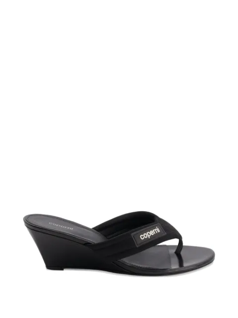 Coperni wedge-heel thong-strap sandals Black COPSH97F3070