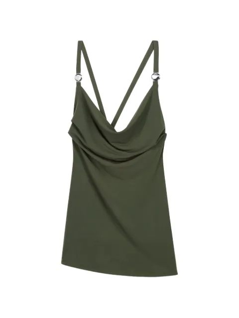 Coperni draped strap logo blouse Green COPT111F5022098