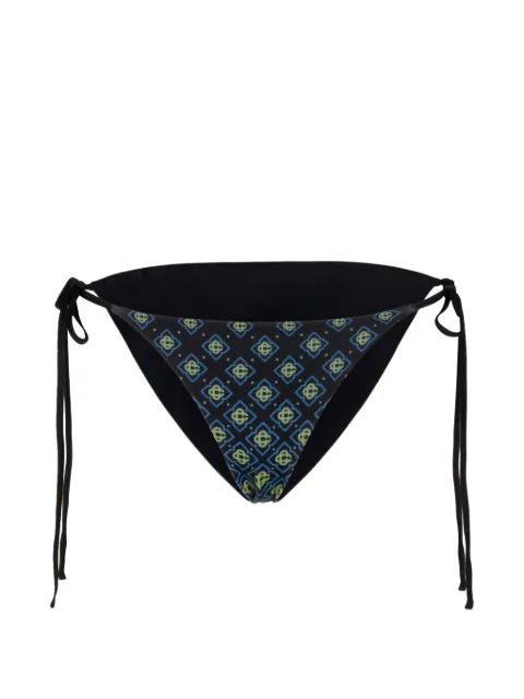 Casablanca monogram tie-side bottoms Black WSP26SWM02002