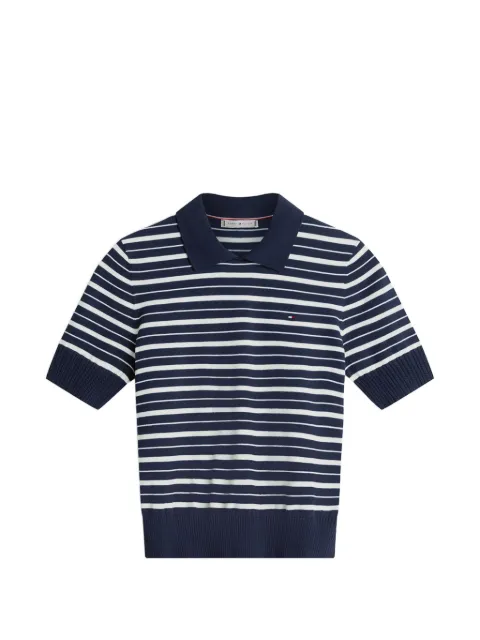 Tommy Hilfiger striped-pattern top Blue WW0WW47622