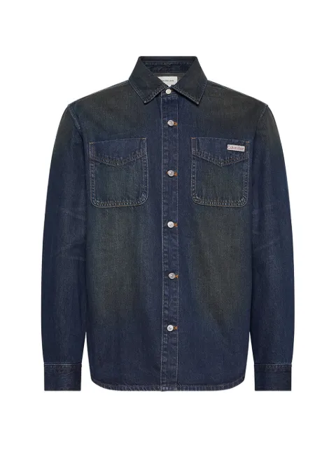 Calvin Klein flap-pocket overshirt Blue LV04RD709GZYC