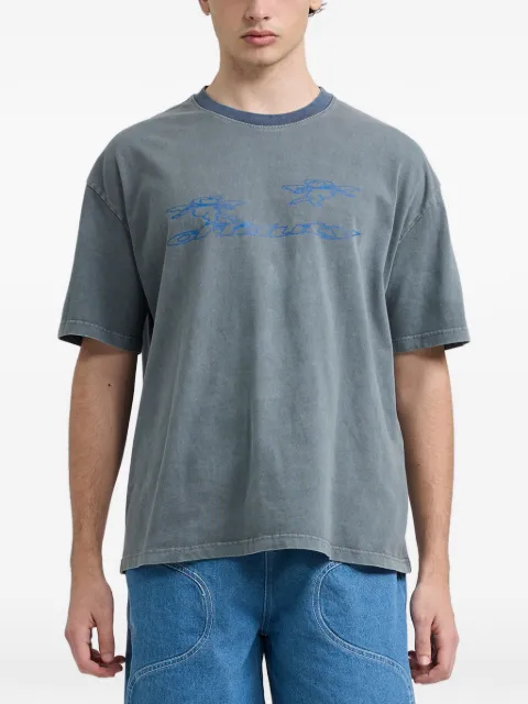 Off Duty Angels crew-neck T-shirt Blue ODF25T15947