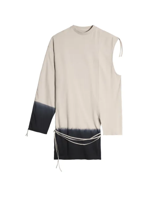 Y-3 dip-dye effect T-shirt Neutrals KQ9792