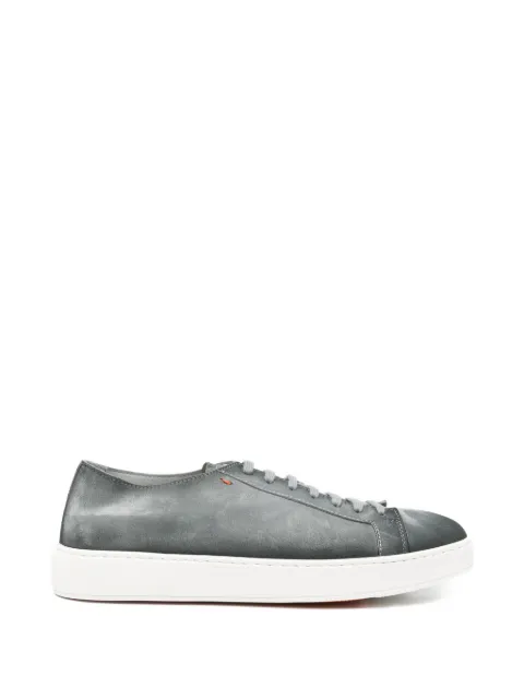 Santoni lace-up sued sneakers Grey MBCD21571BARTA0LG18