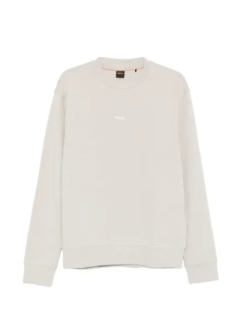 BOSS logo sweatshirt Neutrals 50514541