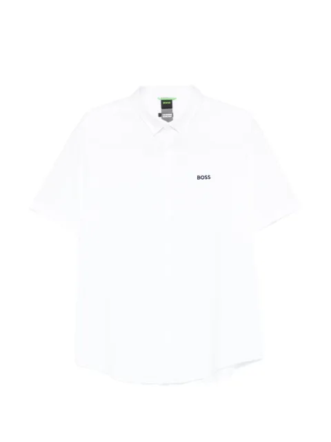 BOSS regular-fit shirt in cotton jersey White 50555951